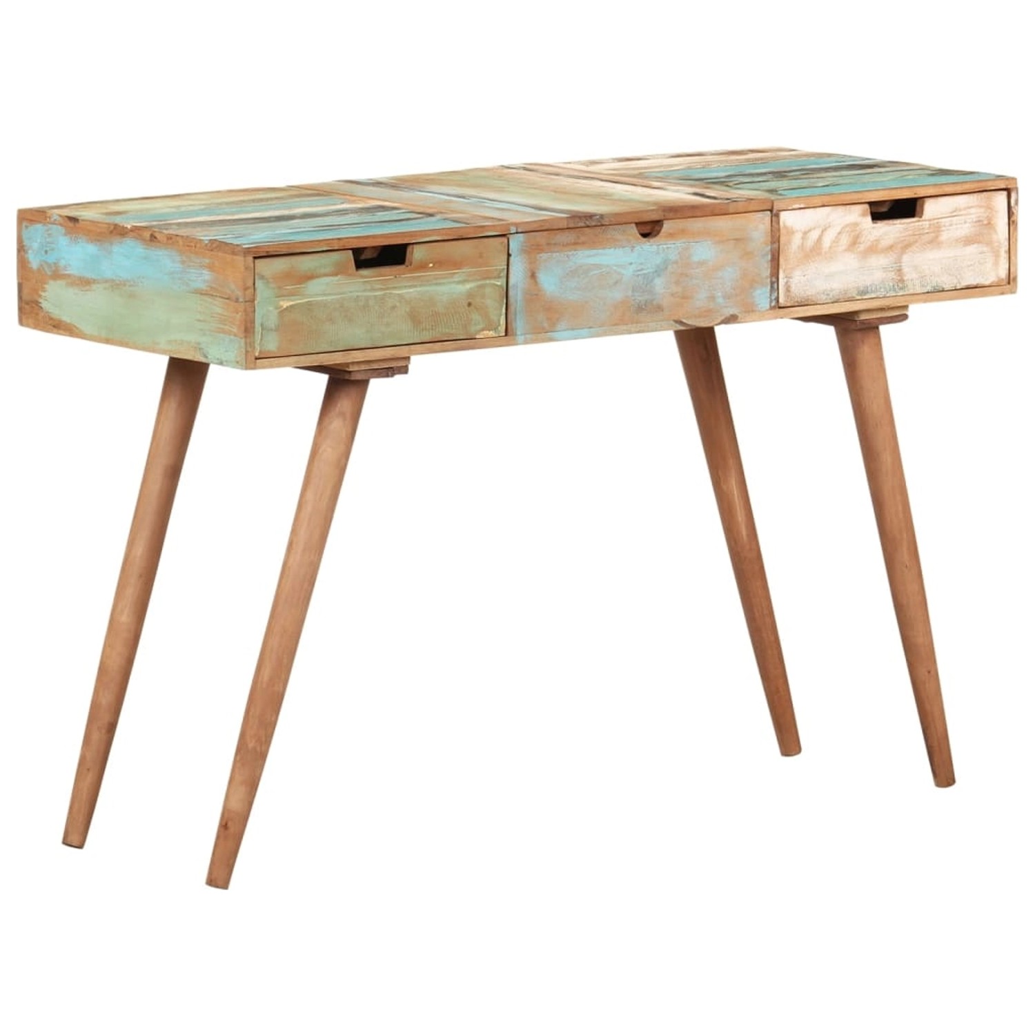vidaXL Schminktisch mit Spiegel 112x45x76 cm Altholz Massiv vidaXL Schminktisch mit Spiegel 112x45x76 cm Altholz Massiv von VIDAXL