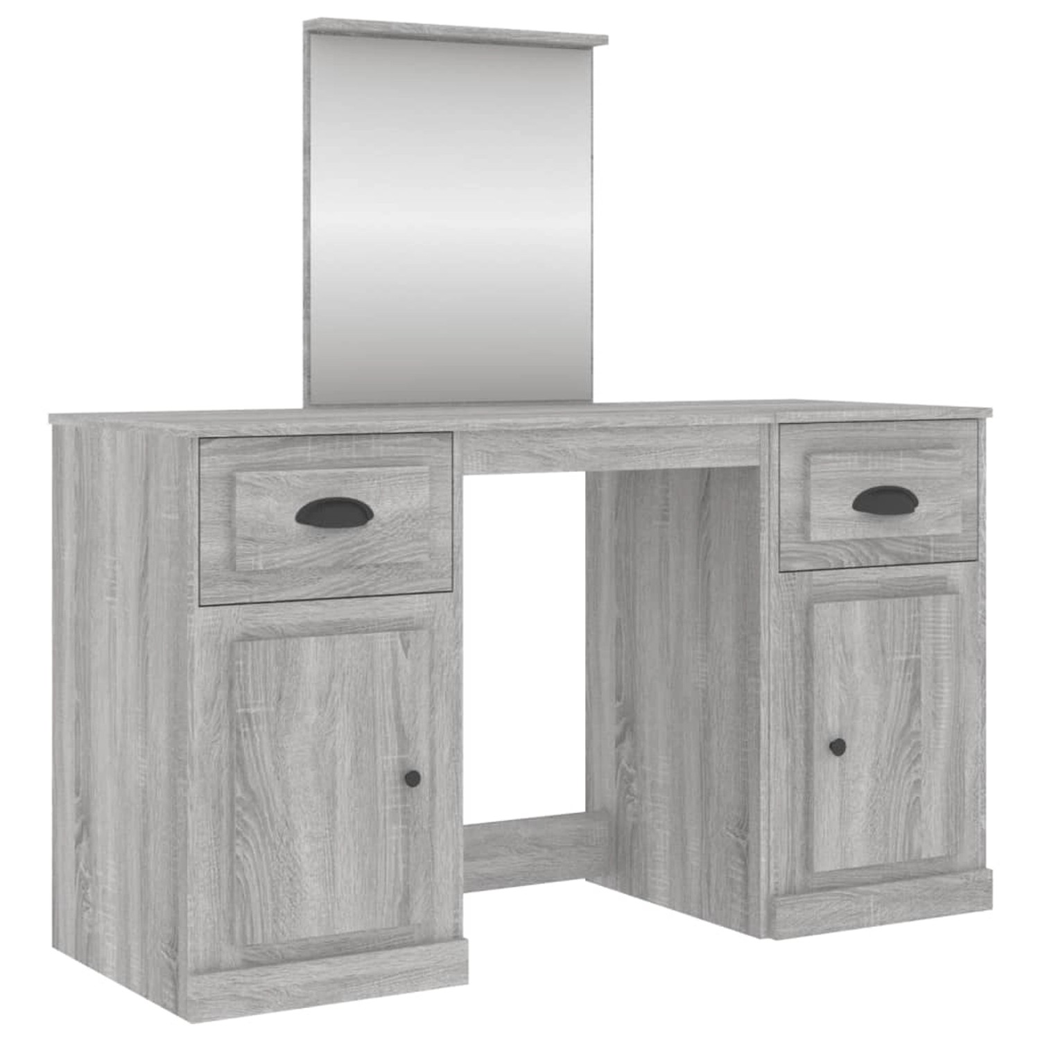 vidaXL Schminktisch mit Spiegel Grau Sonoma 130x50x132,5 cm vidaXL Schminktisch mit Spiegel Grau Sonoma 130x50x132,5 cm von VIDAXL