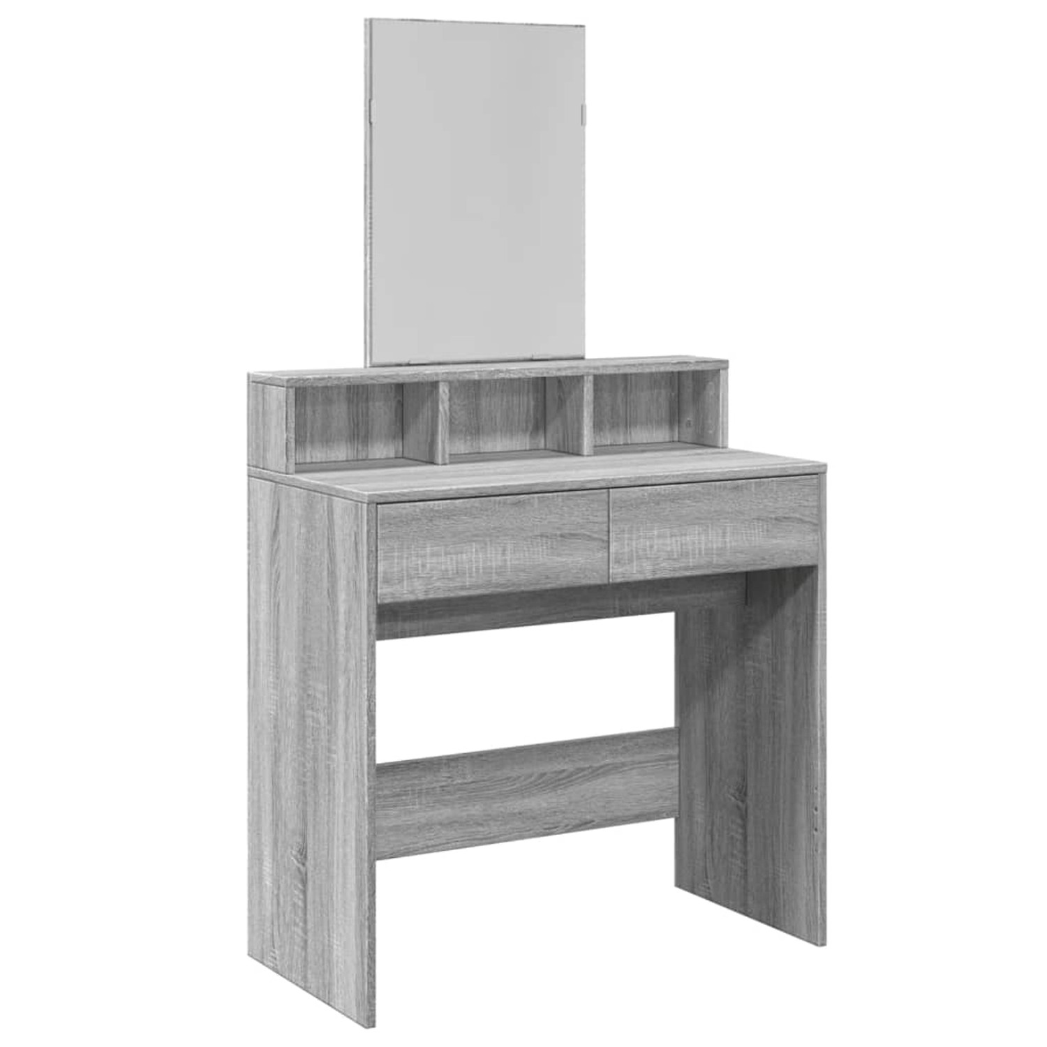 vidaXL Schminktisch mit Spiegel Grau Sonoma 80x41x144,5 cm vidaXL Schminktisch mit Spiegel Grau Sonoma 80x41x144,5 cm von VIDAXL
