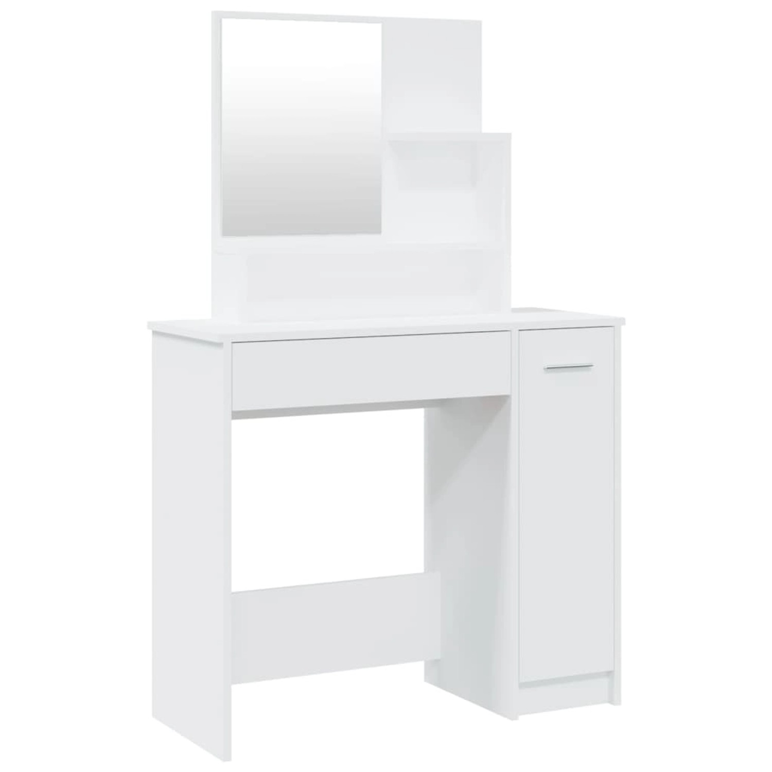 vidaXL Schminktisch mit Spiegel Weiß 86,5x35x136 cm vidaXL Schminktisch mit Spiegel Weiß 86,5x35x136 cm von VIDAXL