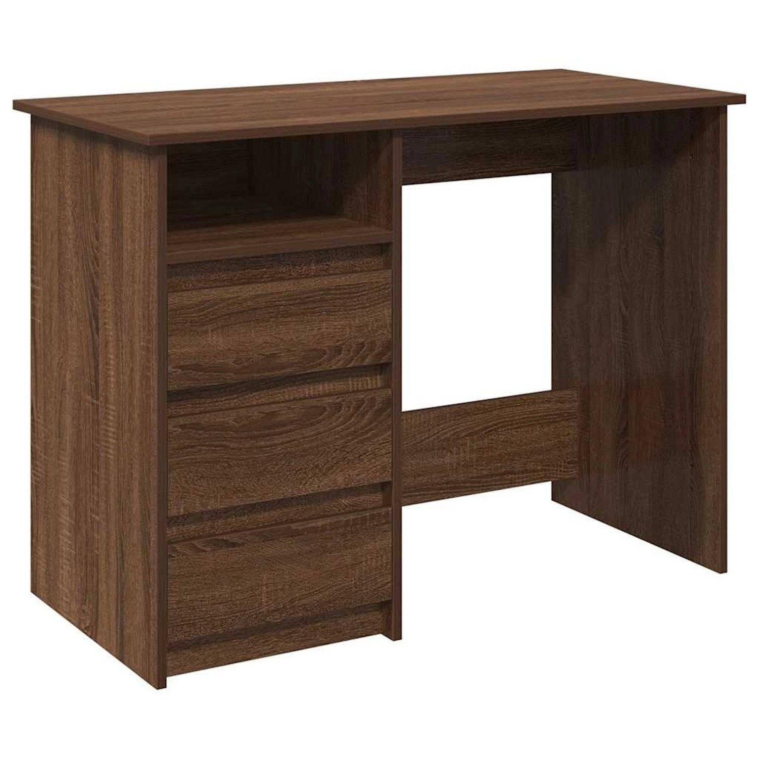 vidaXL Schreibtisch Braun Eichen-Optik 102x50x75 cm Holzwerkstoff 860469 vidaXL Schreibtisch Braun Eichen-Optik 102x50x75 cm Holzwerkstoff 860469 von VIDAXL