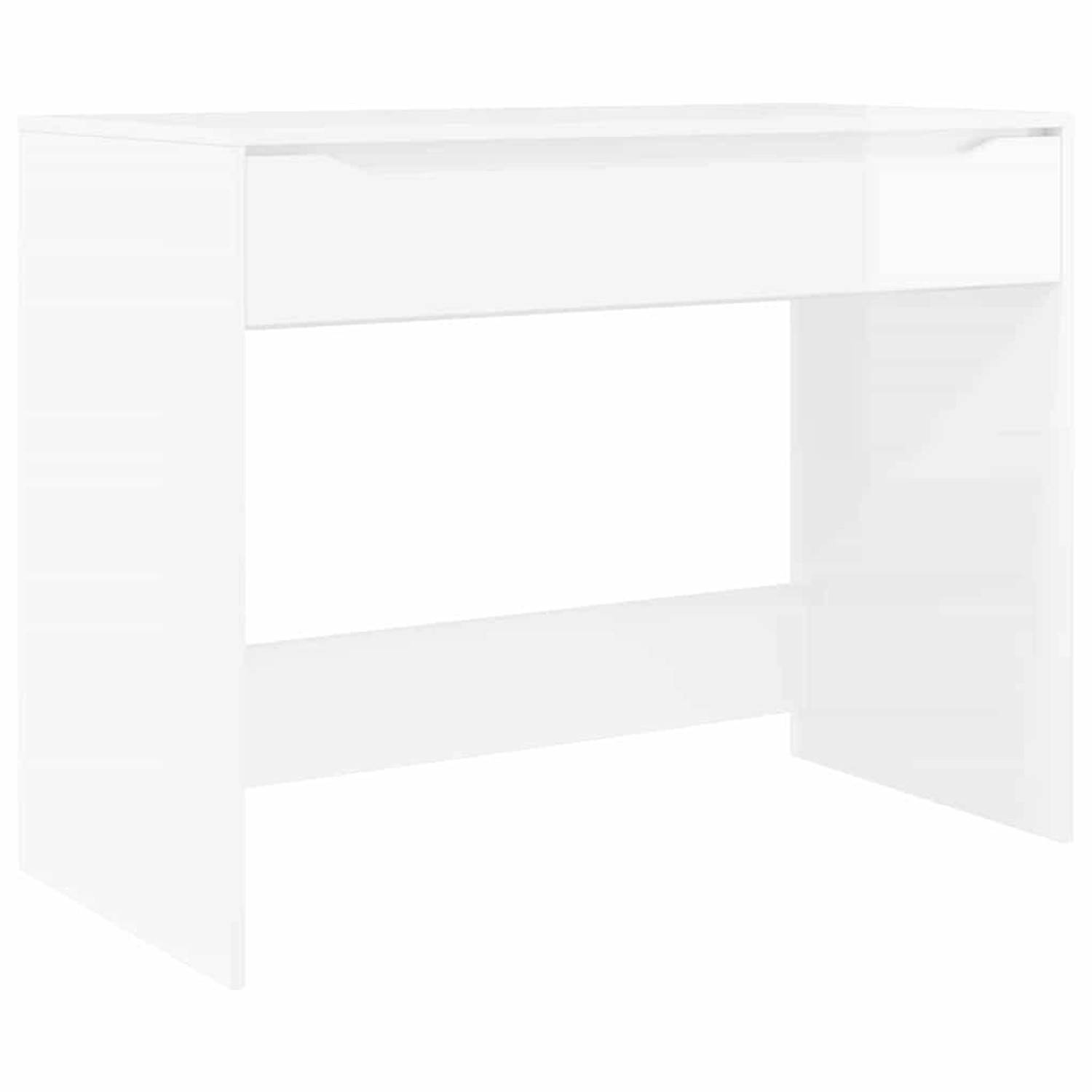 vidaXL Schreibtisch Hochglanz Weiß 100 x 50 x 78 cm Holzwerkstoff 888941 vidaXL Schreibtisch Hochglanz Weiß 100 x 50 x 78 cm Holzwerkstoff 888941 von VIDAXL