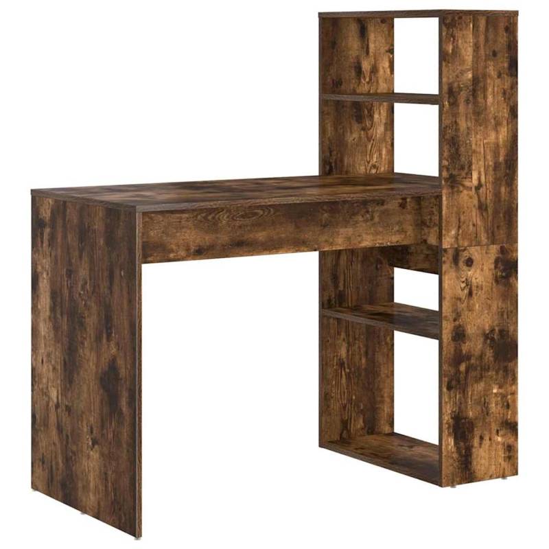 vidaXL Schreibtisch Räuchereiche 113 x 54 x 120 cm Holzwerkstoff 869278 vidaXL Schreibtisch Räuchereiche 113 x 54 x 120 cm Holzwerkstoff 869278 von VIDAXL