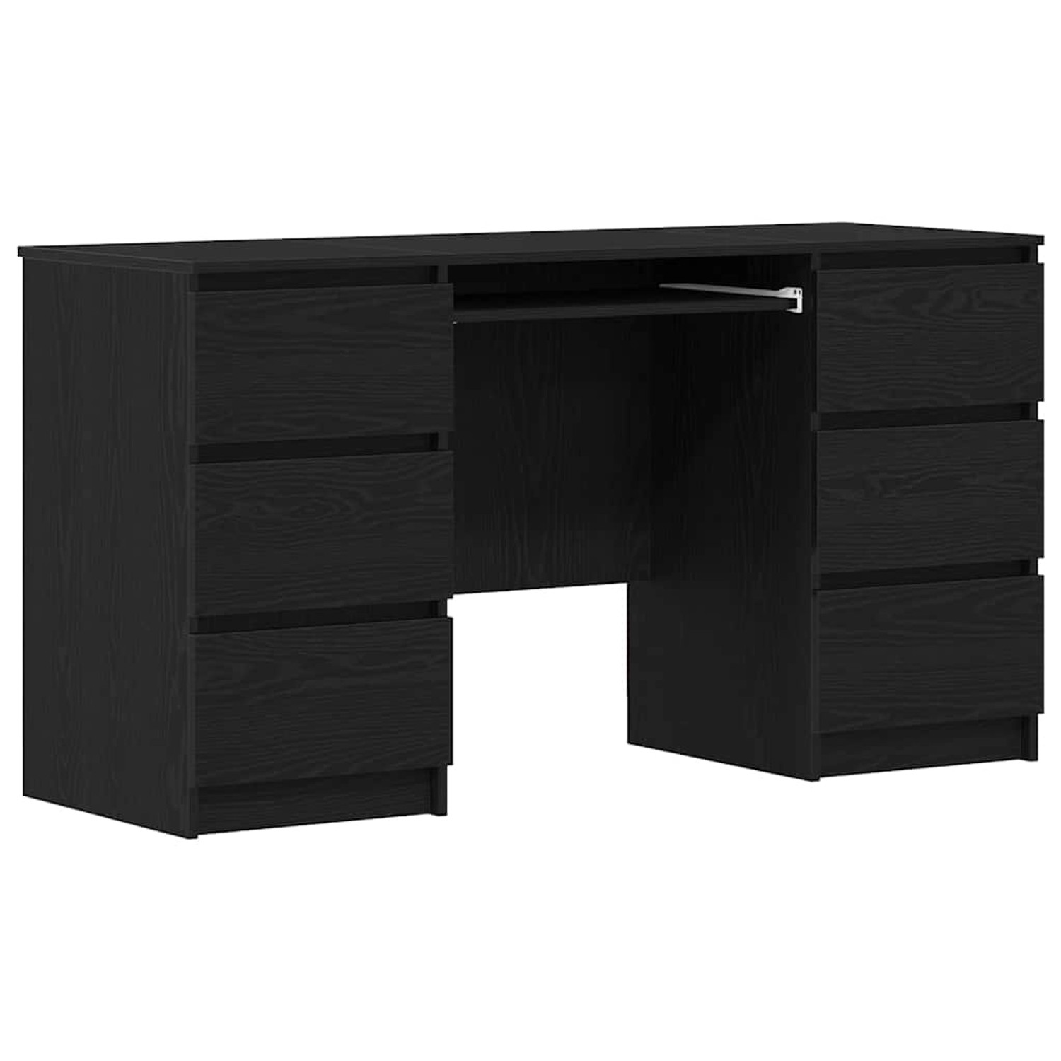 vidaXL Schreibtisch Schwarz Eichen-Optik 140 x 50 x 76 cm 3329284 vidaXL Schreibtisch Schwarz Eichen-Optik 140 x 50 x 76 cm 3329284 von VIDAXL