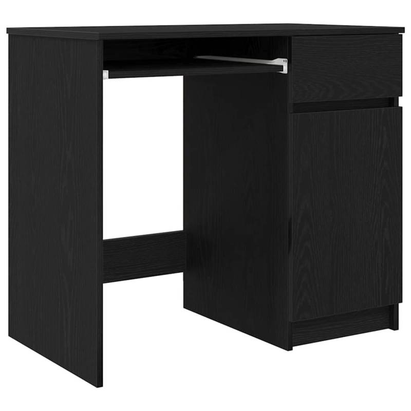 vidaXL Schreibtisch Schwarz Eichen-Optik 86x49x76 cm Holzwerkstoff 861824 vidaXL Schreibtisch Schwarz Eichen-Optik 86x49x76 cm Holzwerkstoff 861824 von VIDAXL