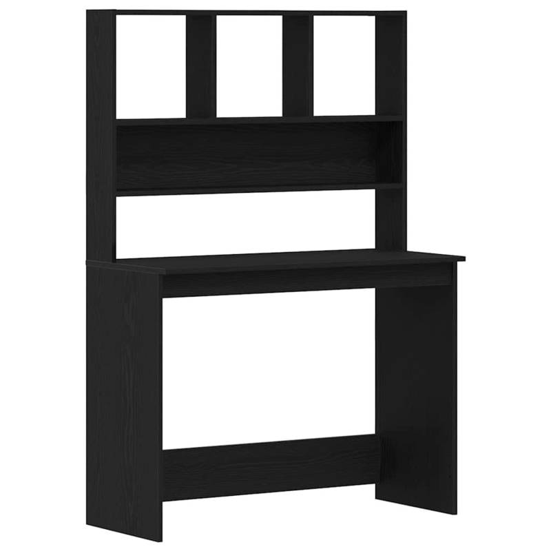 vidaXL Schreibtisch mit Regalen Schwarz Eichen-Optik 102x45x148 cm 861985 vidaXL Schreibtisch mit Regalen Schwarz Eichen-Optik 102x45x148 cm 861985 von VIDAXL