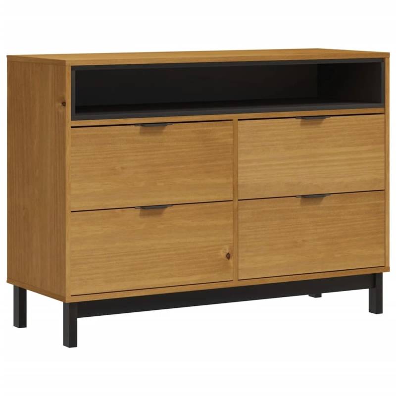 vidaXL Schubladenschrank FLAM 110x40x80 cm Massivholz Kiefer Modell 3 von VIDAXL