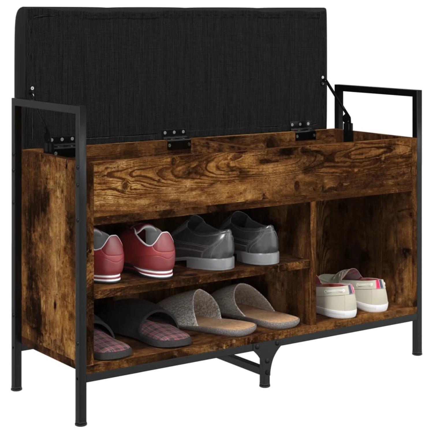 vidaXL Schuhbank Räuchereiche 85,5x32x57,5 cm Holzwerkstoff vidaXL Schuhbank Räuchereiche 85,5x32x57,5 cm Holzwerkstoff von VIDAXL