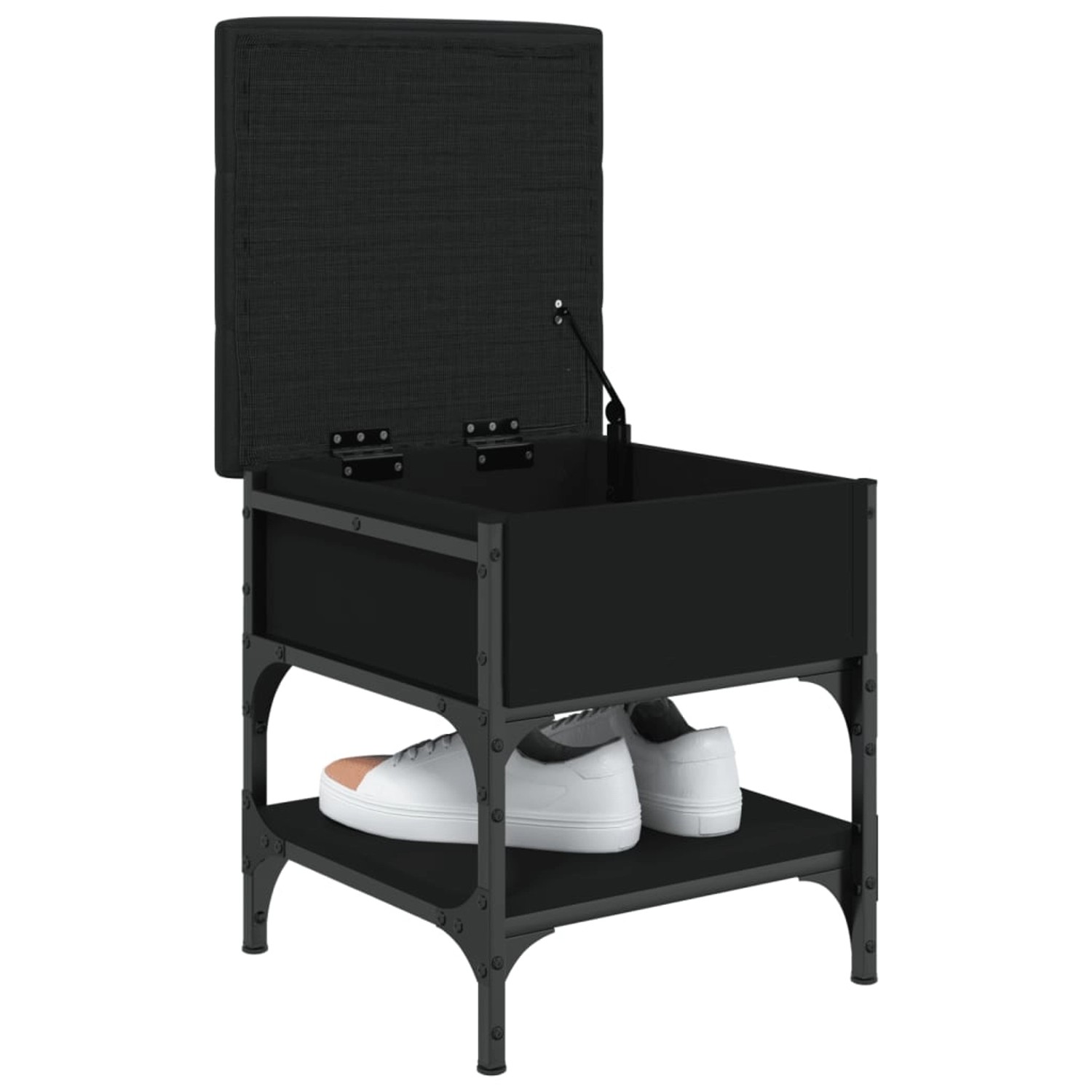 vidaXL Schuhbank Schwarz 42x42x45 cm Holzwerkstoff von VIDAXL