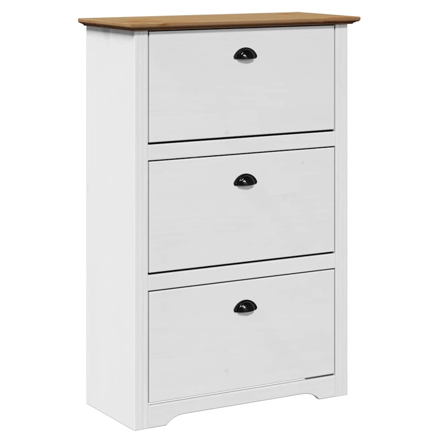 vidaXL Schuhregal BODO Weiß und Braun 80x35x118 cm 4016882 vidaXL Schuhregal BODO Weiß und Braun 80x35x118 cm 4016882 von VIDAXL