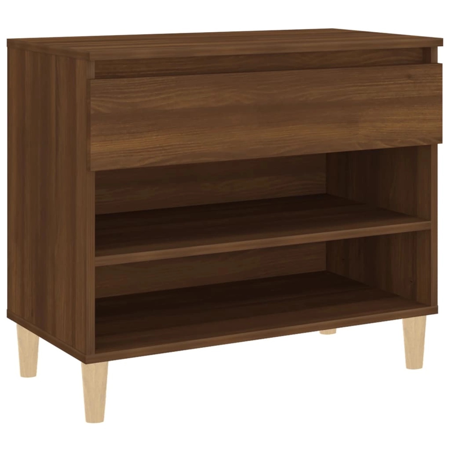 vidaXL Schuhregal Braun Eichen-Optik 70x36x60 cm Holzwerkstoff 819763 von VIDAXL