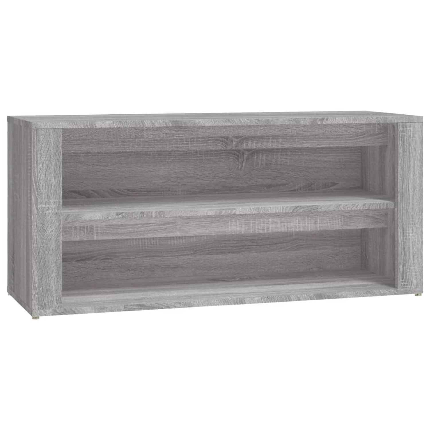 vidaXL Schuhregal Grau Sonoma 100x35x45 cm Holzwerkstoff 816910 von VIDAXL