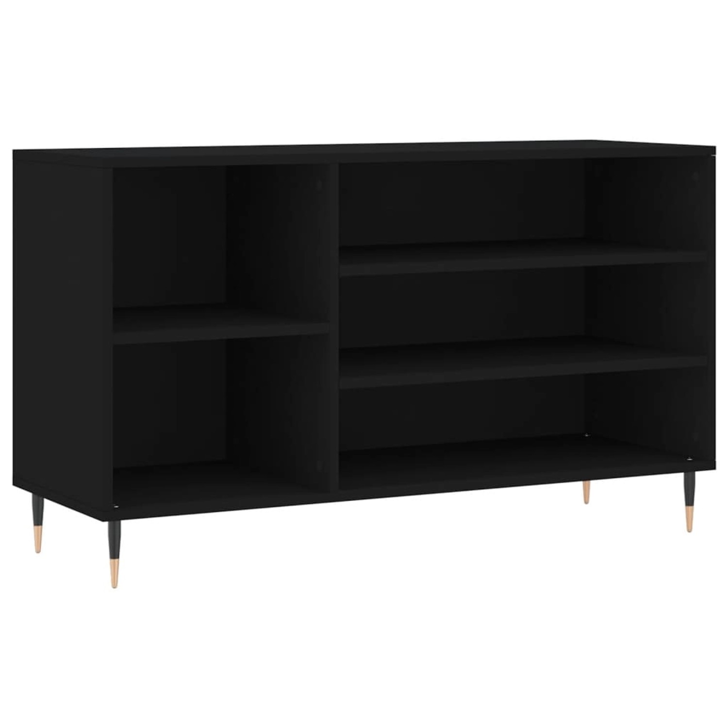 vidaXL Schuhregal Schwarz 102x36x60 cm Holzwerkstoff 831405 von VIDAXL