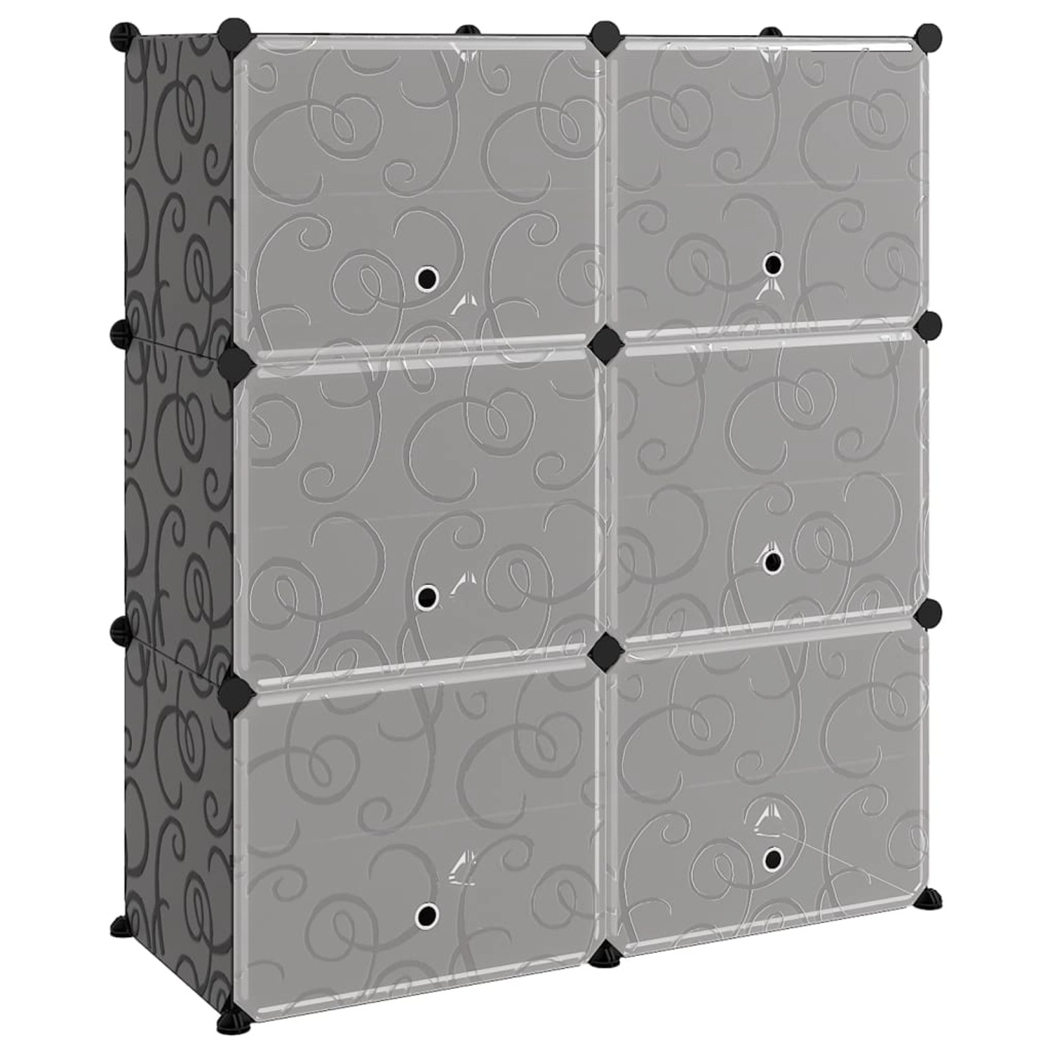 vidaXL Schuhregal Schwarz 84,5x31x93,5 cm PP 340566 von VIDAXL