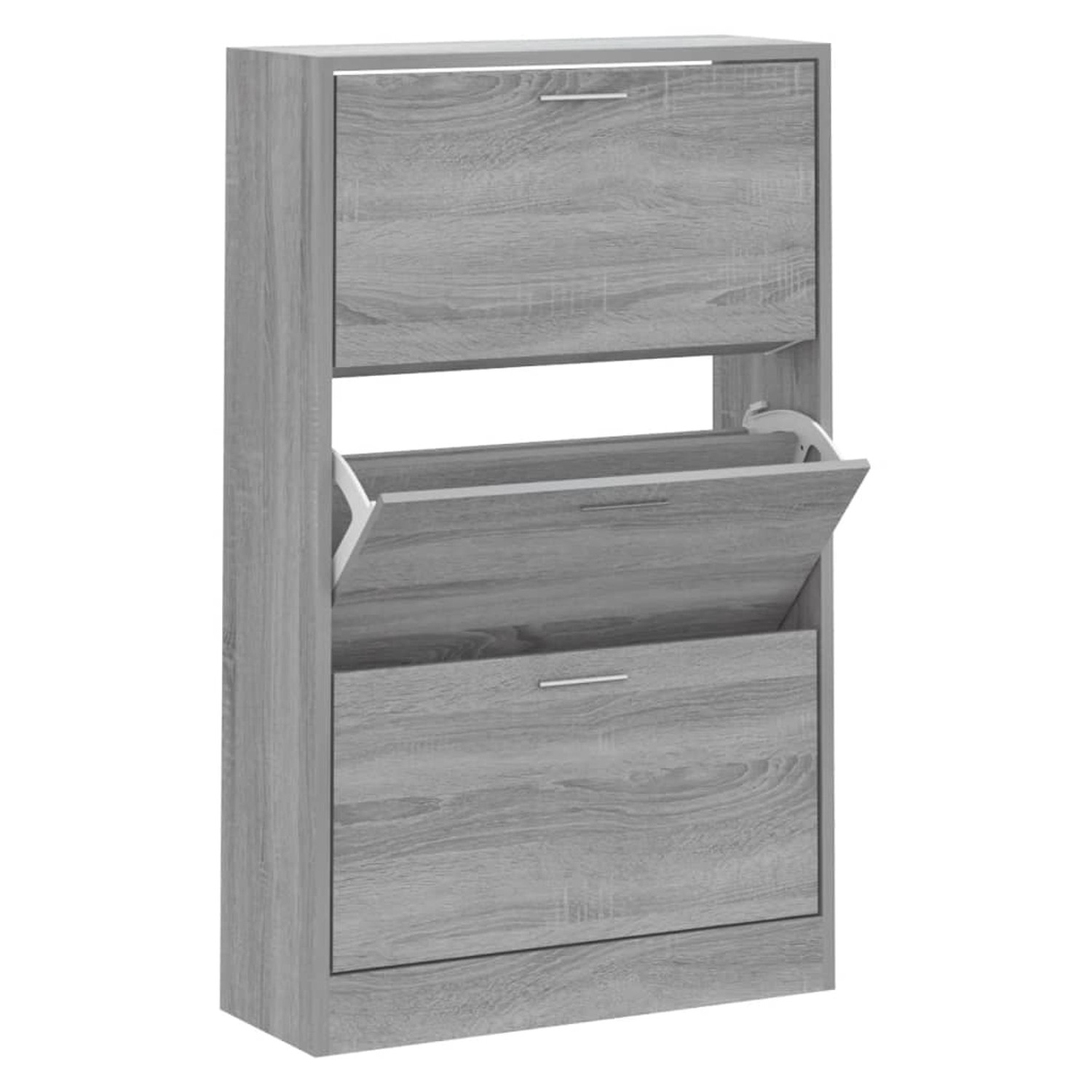vidaXL Schuhschrank Grau Sonoma 63x24x103 cm Holzwerkstoff 342556 von VIDAXL