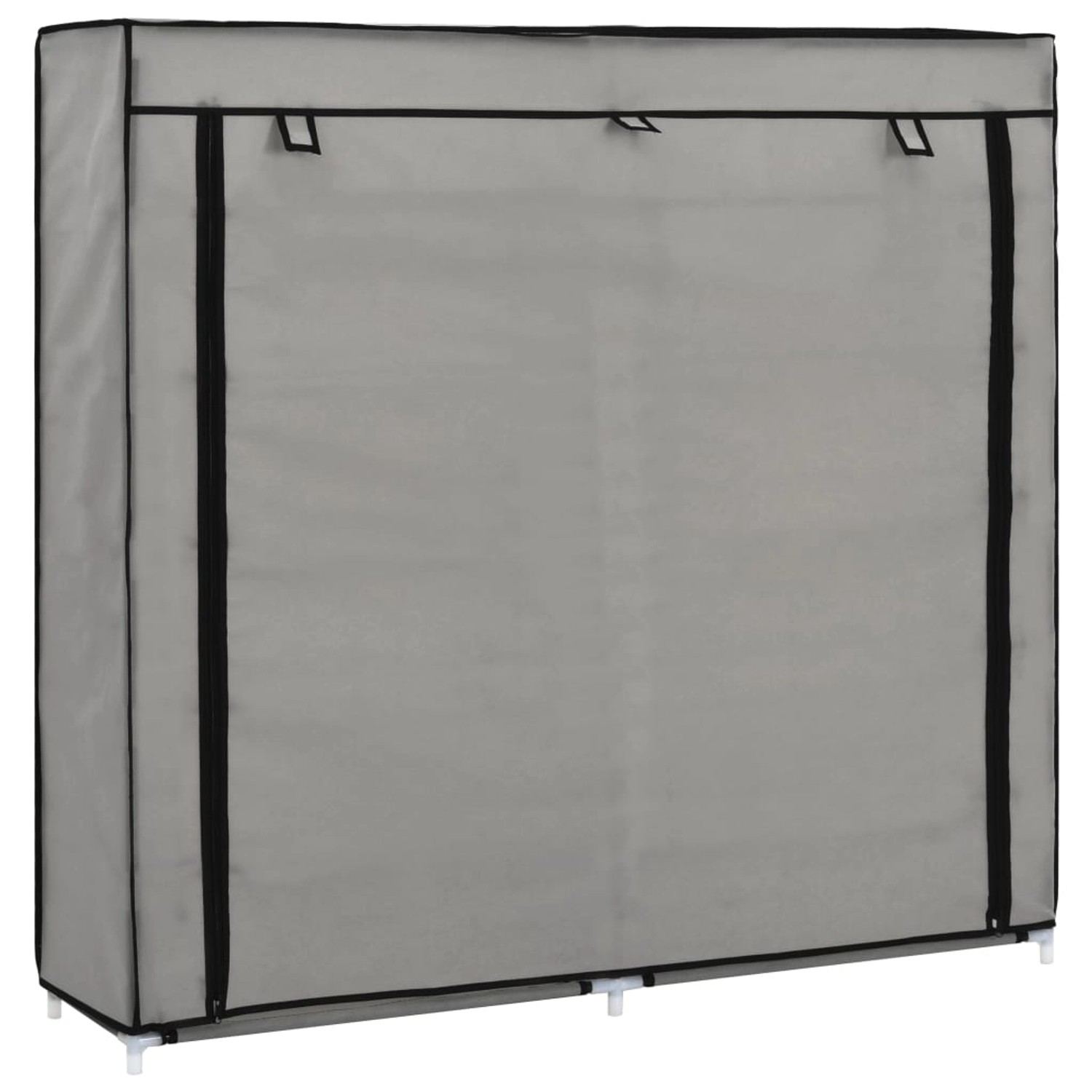 vidaXL Schuhschrank mit Abdeckung Grau 115 x 28 x 110 cm Stoff 282434 vidaXL Schuhschrank mit Abdeckung Grau 115 x 28 x 110 cm Stoff 282434 von VIDAXL