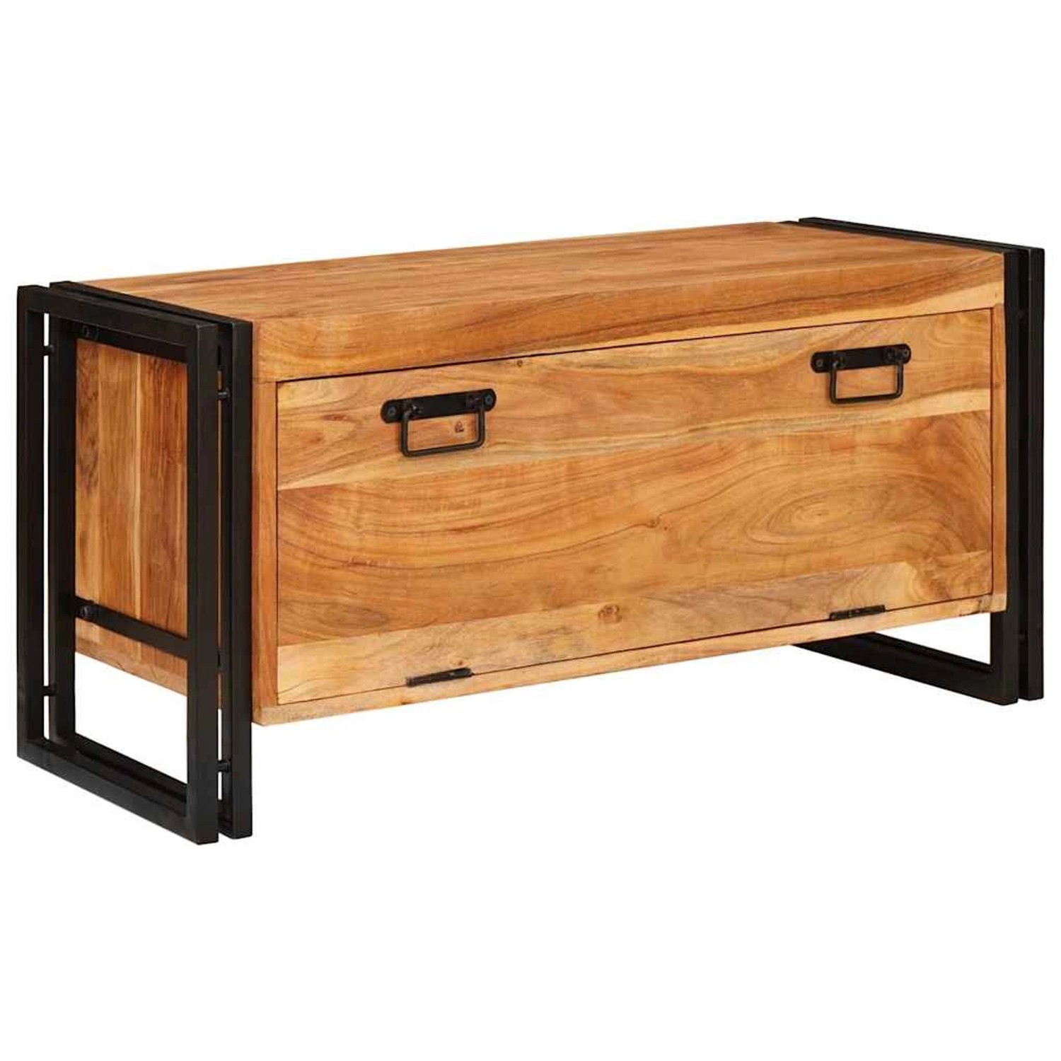 vidaXL Schuhschrank mit Regal Braun 90 x 38 x 45 cm Massivholz Akazie 4016723 vidaXL Schuhschrank mit Regal Braun 90 x 38 x 45 cm Massivholz Akazie 4016723 von VIDAXL