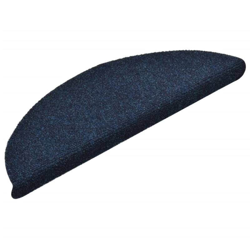 vidaXL Selbstklebende Treppenmatten 15 Stk. Navy 56x17x3cm Nadelvlies von VIDAXL