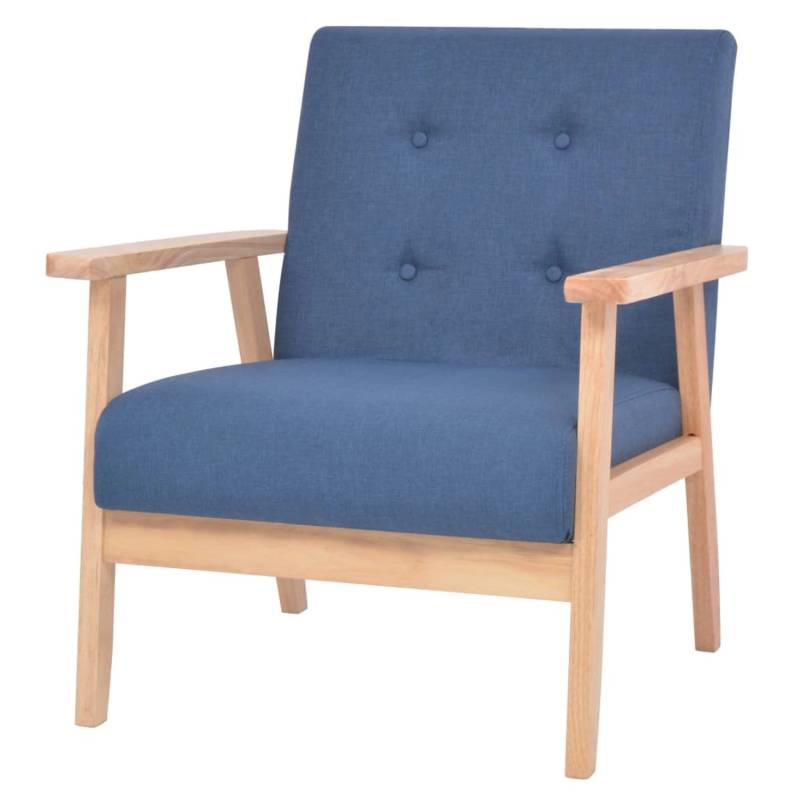 vidaXL Sessel Blau Stoff Modell 2 von VIDAXL