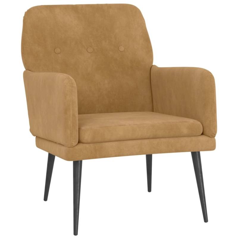 vidaXL Sessel Braun 62x79x79 cm Samt 351411 vidaXL Sessel Braun 62x79x79 cm Samt 351411 von VIDAXL