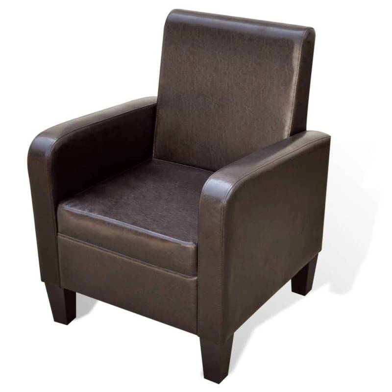 vidaXL Sessel Braun Kunstleder Modell 1 von VIDAXL
