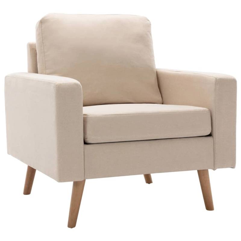 vidaXL Sessel Creme Stoff Modell 2 von VIDAXL