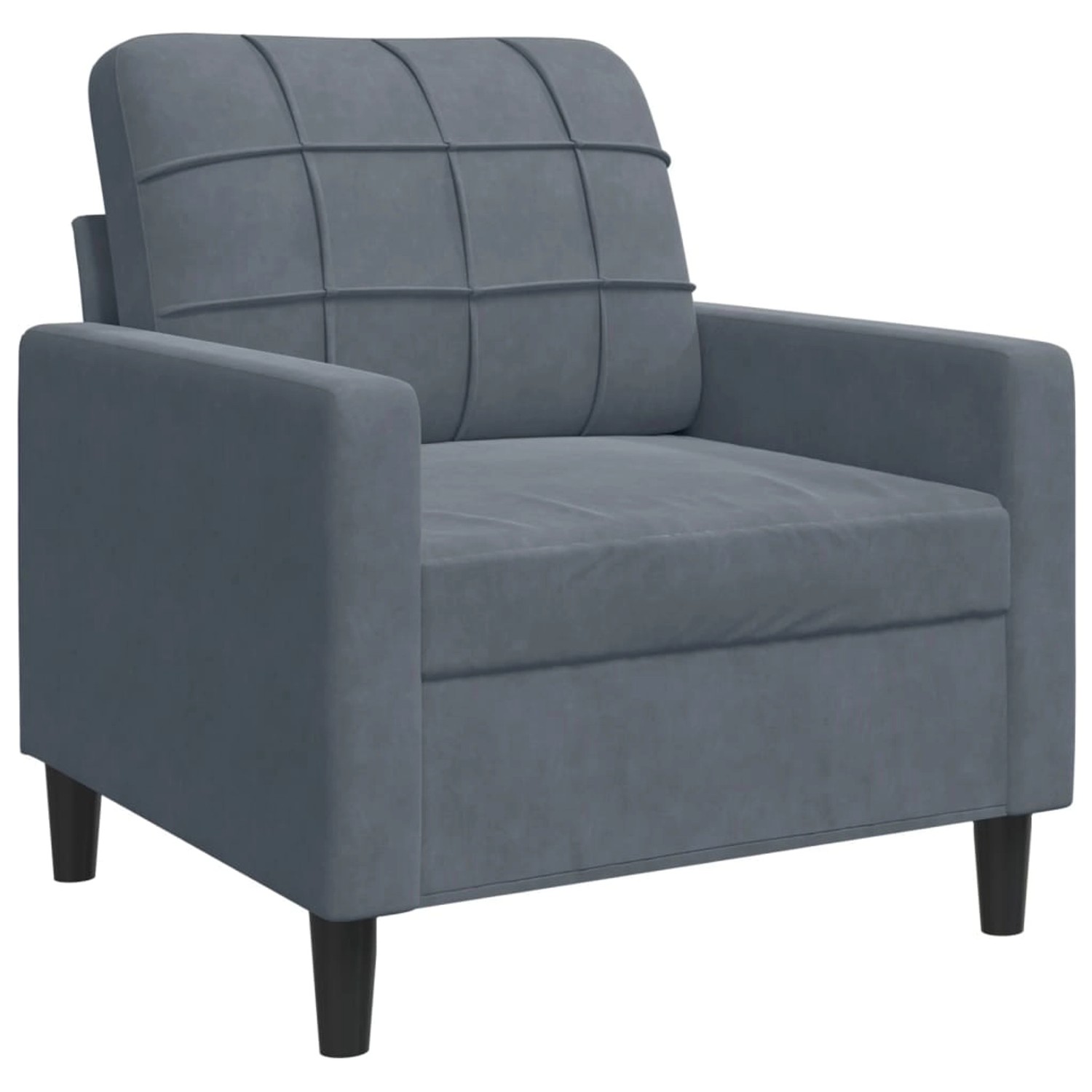 vidaXL Sessel Dunkelgrau 60 cm Samt 2153255 vidaXL Sessel Dunkelgrau 60 cm Samt 2153255 von VIDAXL