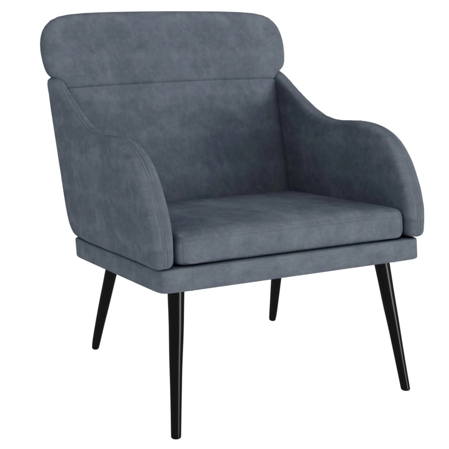 vidaXL Sessel Dunkelgrau 63x76x80 cm Samt Modell 1 vidaXL Sessel Dunkelgrau 63x76x80 cm Samt Modell 1 von VIDAXL