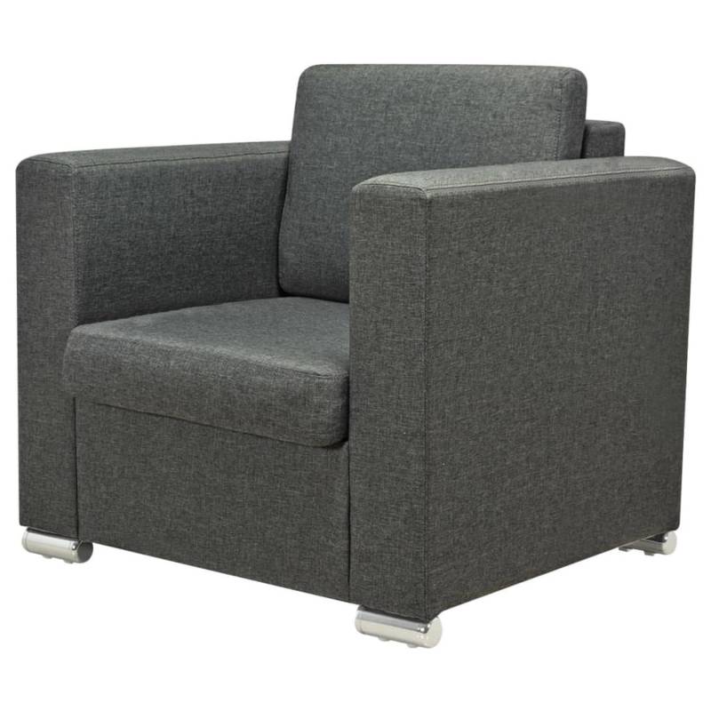 vidaXL Sessel Dunkelgrau Stoff 243582 von VIDAXL