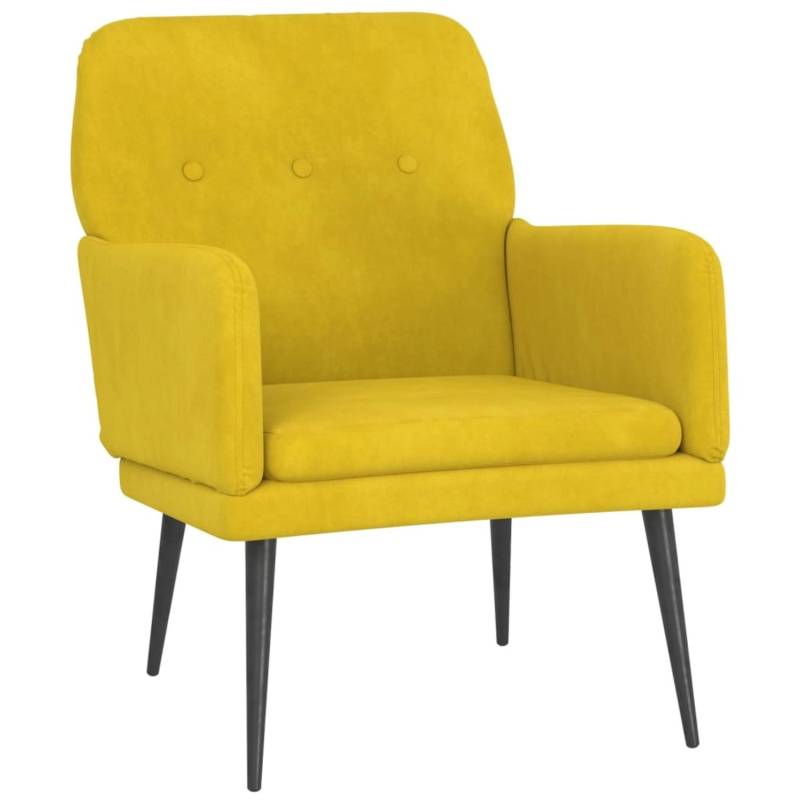 vidaXL Sessel Gelb 62x79x79 cm Samt Modell 1 von VIDAXL