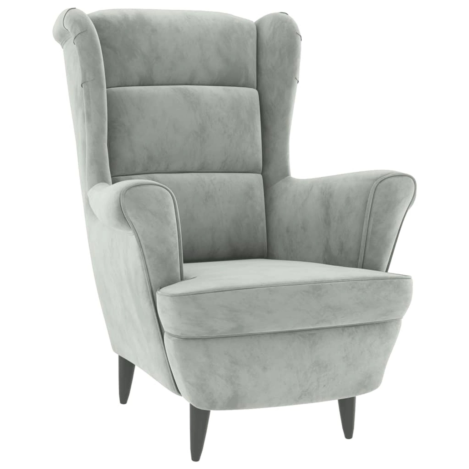 vidaXL Sessel Hellgrau Samt Modell 1 vidaXL Sessel Hellgrau Samt Modell 1 von VIDAXL