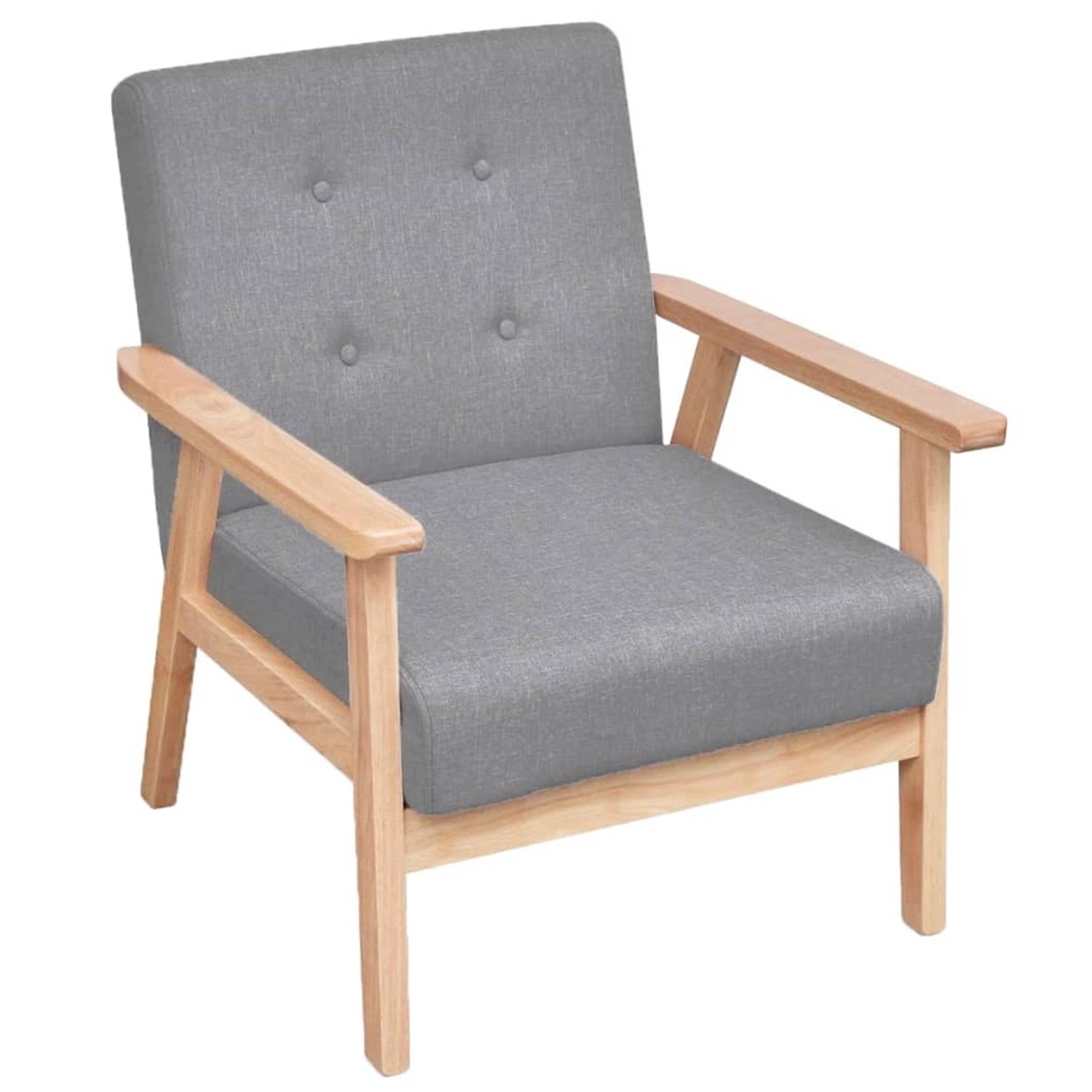 vidaXL Sessel Hellgrau Stoff Modell 1 vidaXL Sessel Hellgrau Stoff Modell 1 von VIDAXL
