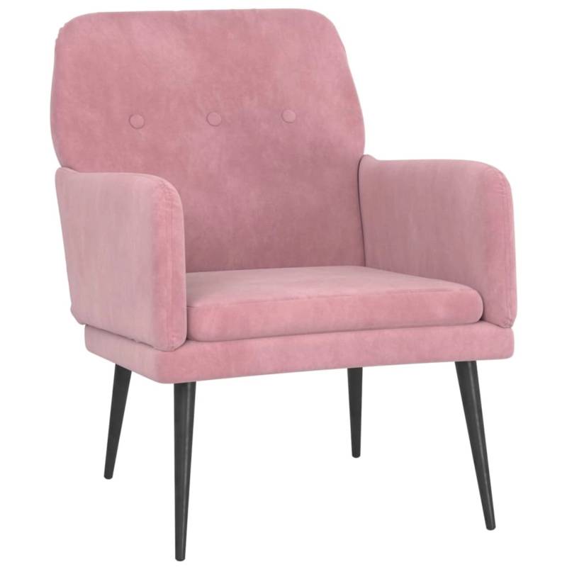 vidaXL Sessel Rosa 62x79x79 cm Samt Modell 1 von VIDAXL