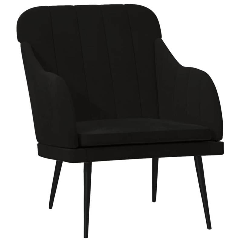 vidaXL Sessel Schwarz 63x76x80 cm Samt von VIDAXL