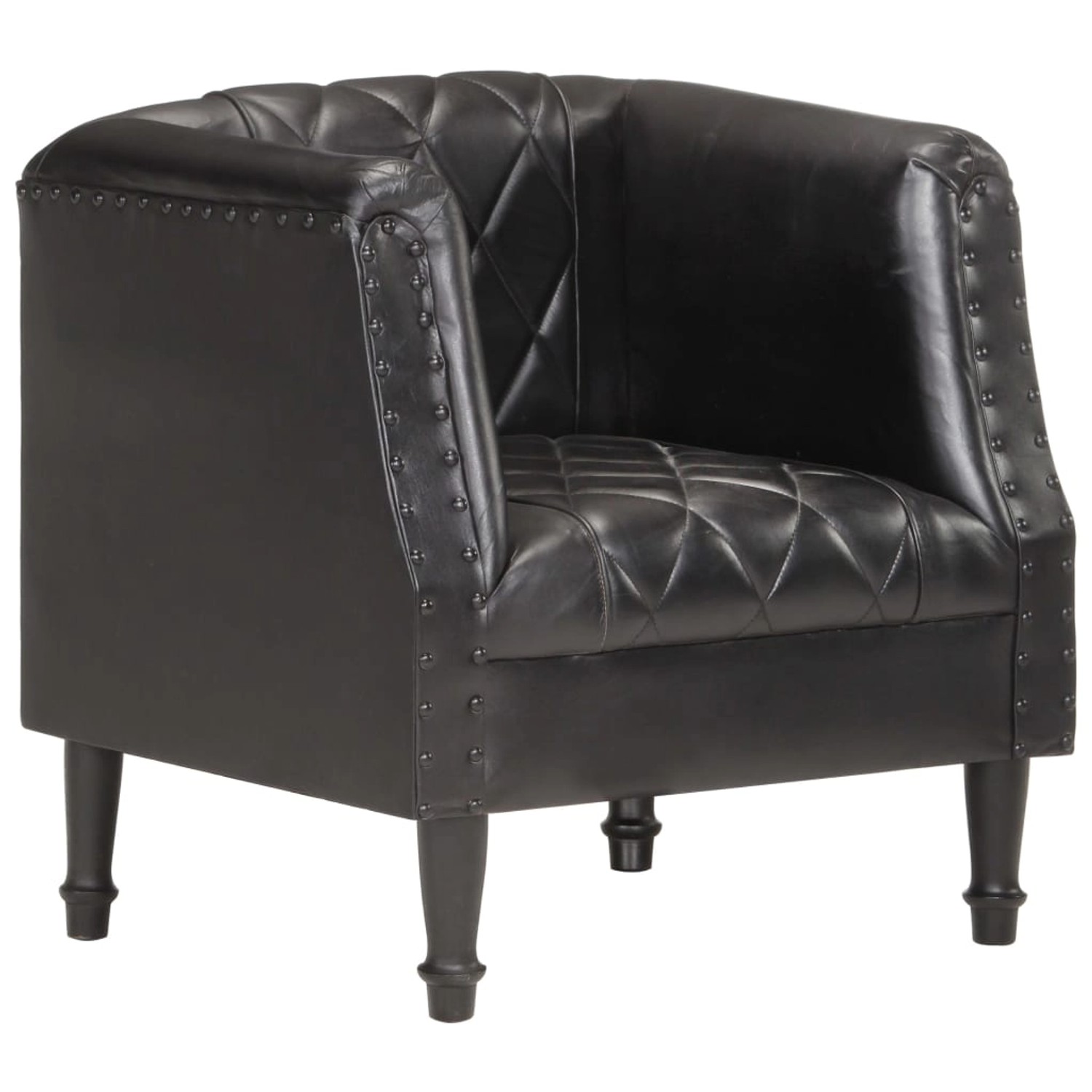 vidaXL Sessel Schwarz Echtes Ziegenleder Modell 1 vidaXL Sessel Schwarz Echtes Ziegenleder Modell 1 von VIDAXL