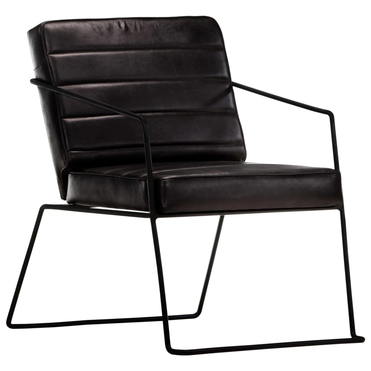 vidaXL Sessel Schwarz Echtleder Modell 5 vidaXL Sessel Schwarz Echtleder Modell 5 von VIDAXL