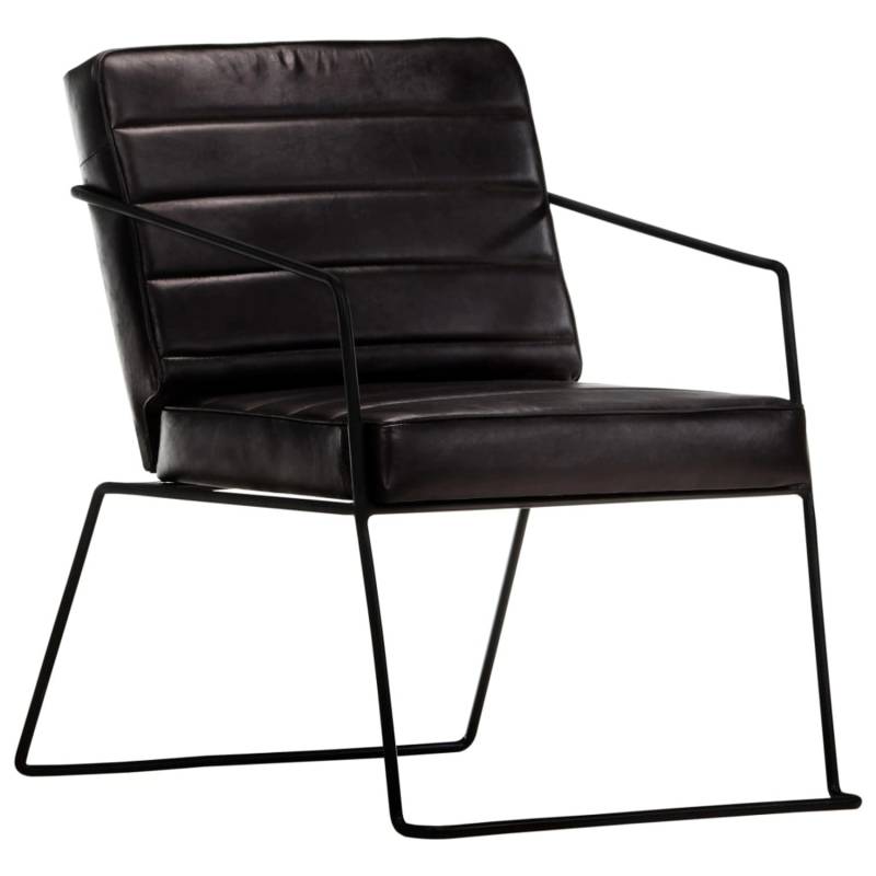 vidaXL Sessel Schwarz Echtleder Modell 5 von VIDAXL
