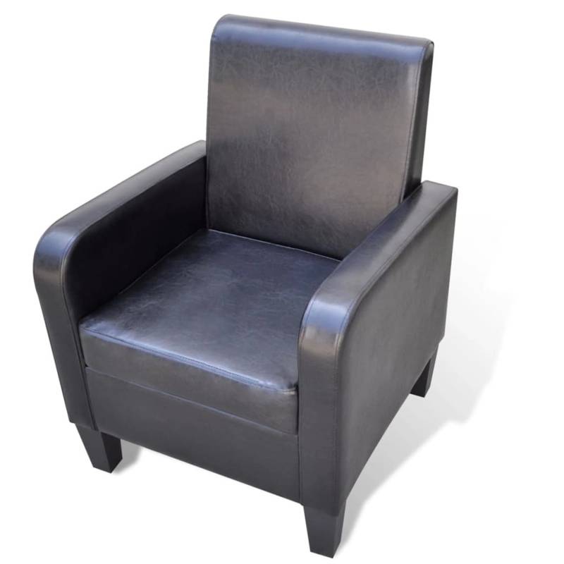 vidaXL Sessel Schwarz Kunstleder Modell 1 von VIDAXL