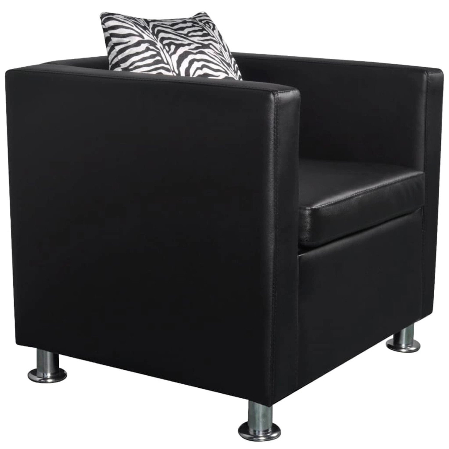 vidaXL Sessel Schwarz Kunstleder Modell 3 vidaXL Sessel Schwarz Kunstleder Modell 3 von VIDAXL