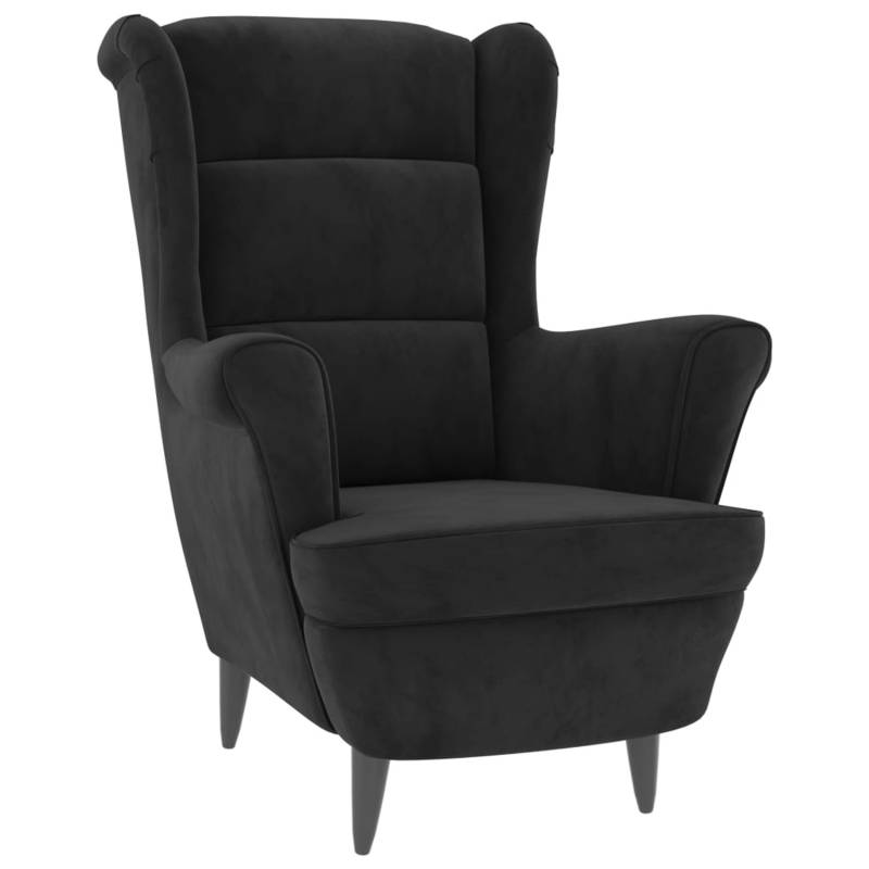 vidaXL Sessel Schwarz Samt Modell 3 von VIDAXL