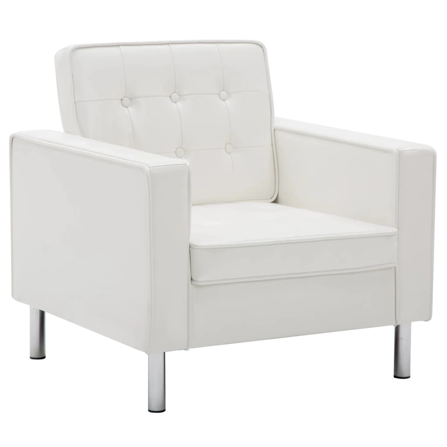 vidaXL Sessel Weiß Kunstleder Modell 3 vidaXL Sessel Weiß Kunstleder Modell 3 von VIDAXL