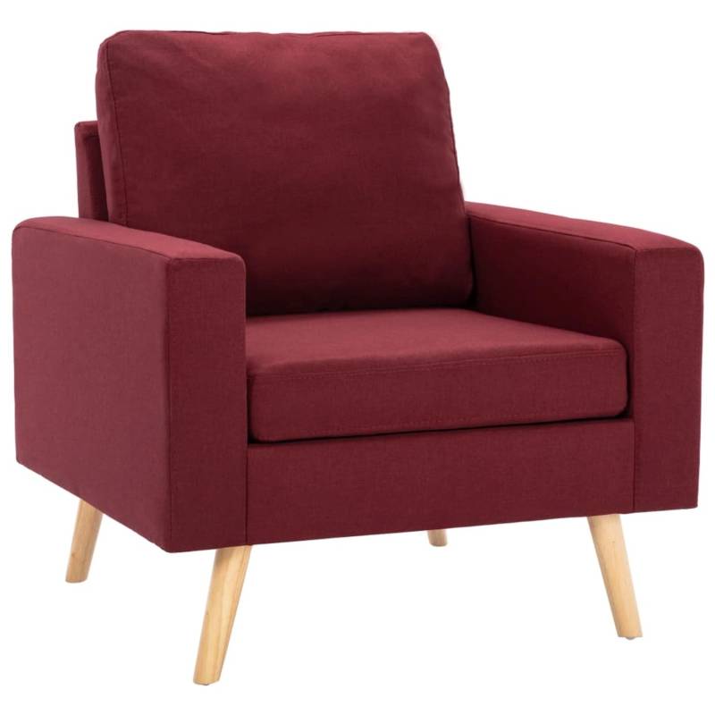 vidaXL Sessel Weißrot Stoff Modell 3 von VIDAXL