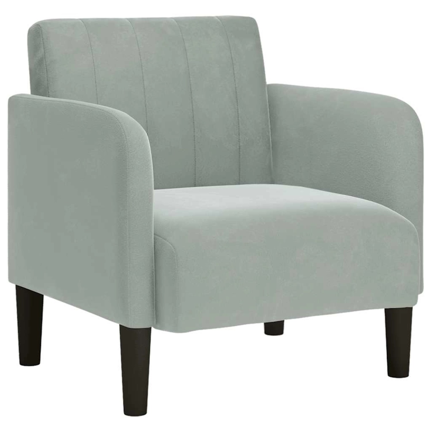 vidaXL Sessel mit Armlehnen Hellgrau 54 cm Samt 4100578 vidaXL Sessel mit Armlehnen Hellgrau 54 cm Samt 4100578 von VIDAXL