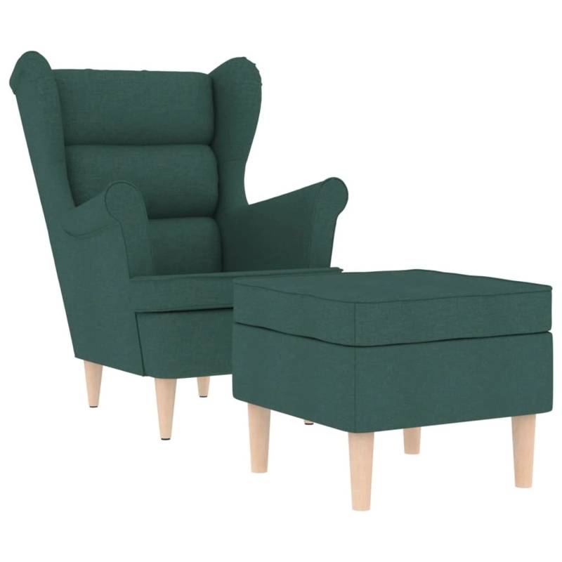 vidaXL Sessel mit Fußhocker Dunkelgrün Stoff 3307994 vidaXL Sessel mit Fußhocker Dunkelgrün Stoff 3307994 von VIDAXL