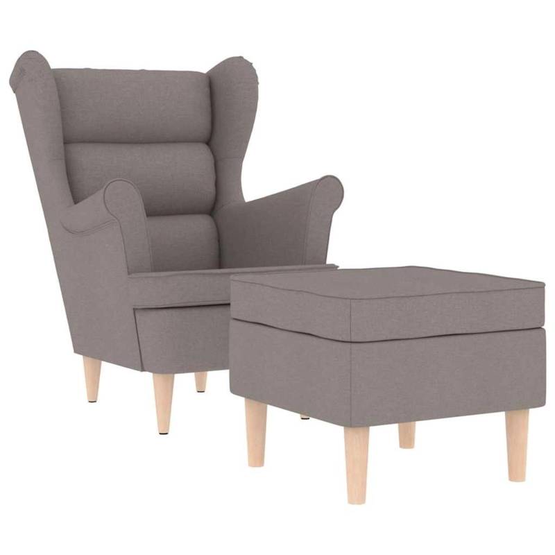 vidaXL Sessel mit Fußhocker Taupe Stoff 3307995 vidaXL Sessel mit Fußhocker Taupe Stoff 3307995 von VIDAXL