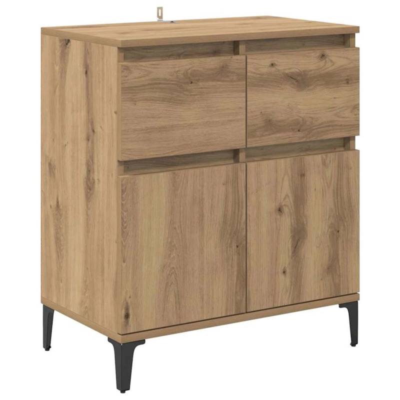 vidaXL Sideboard Artisan-Eiche 60 x 35 x 70 cm Verbundholz und Eisen 881219 vidaXL Sideboard Artisan-Eiche 60 x 35 x 70 cm Verbundholz und Eisen 881219 von VIDAXL