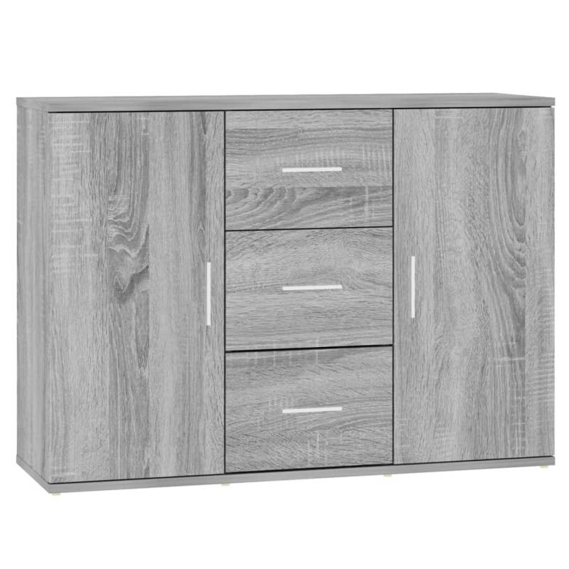 vidaXL Sideboard Grau Sonoma 91x29,5x65 cm Holzwerkstoff 823348 von VIDAXL