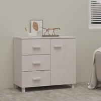 vidaXL Sideboard HAMAR Weiß 90x40x80 cm Massivholz Kiefer vidaXL Sideboard HAMAR Weiß 90x40x80 cm Massivholz Kiefer von VIDAXL