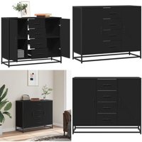 vidaXL Sideboard Schwarz 92x35x76 cm Holzwerkstoff von VIDAXL