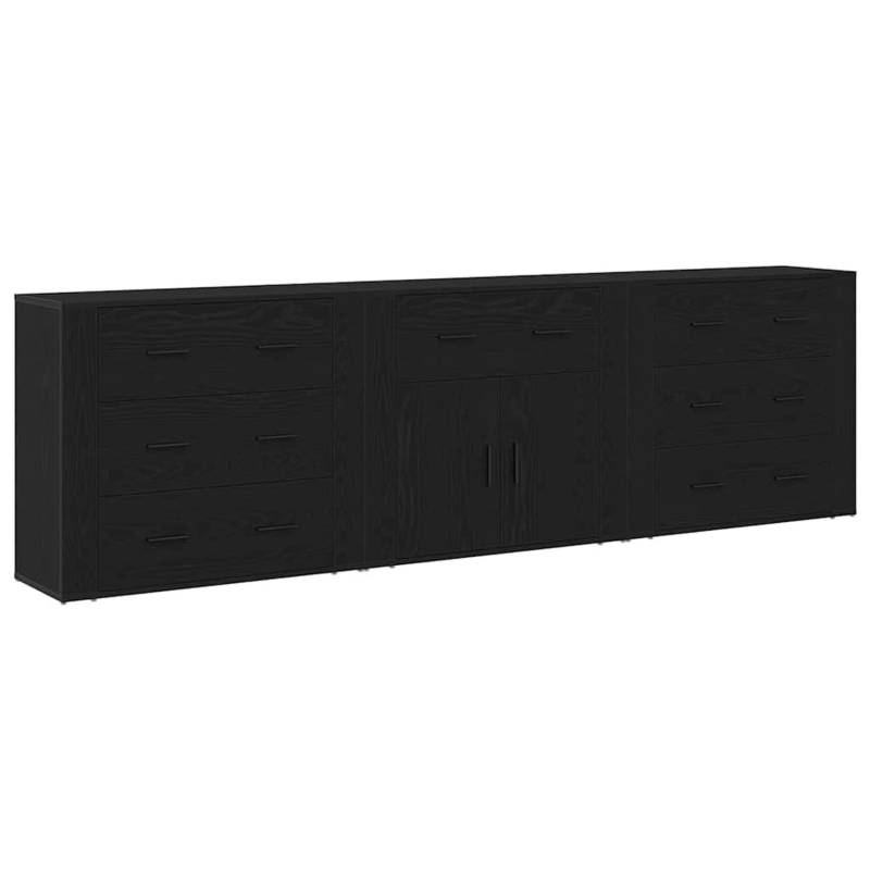 vidaXL Sideboard Schwarz Eichen-Optik 240 x 33 x 70 cm Holzwerkstoff 3333085 vidaXL Sideboard Schwarz Eichen-Optik 240 x 33 x 70 cm Holzwerkstoff 3333085 von VIDAXL